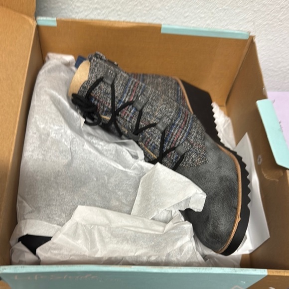 LifeStride Zone Lace Up Wedge Bootie - Picture 2 of 6